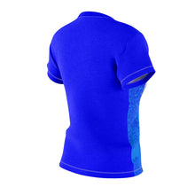 Load image into Gallery viewer, Blue and White Women's AOP Cut & Sew Tee