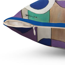 Load image into Gallery viewer, Lady Blue - Square Pillow
