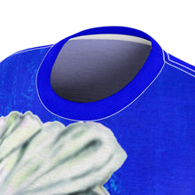 Load image into Gallery viewer, Blue and White Women's AOP Cut &amp; Sew Tee
