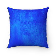 Load image into Gallery viewer, Blue Texture Spun Polyester Square Pillow
