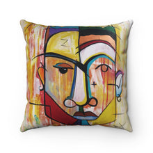 Load image into Gallery viewer, HE'S THE MAN Spun Polyester Square Pillow
