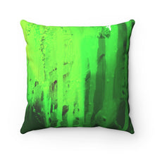 Load image into Gallery viewer, Green Streams Spun Polyester Square Pillow
