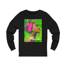 Load image into Gallery viewer, Pink and Green Unisex Jersey Long Sleeve Tee
