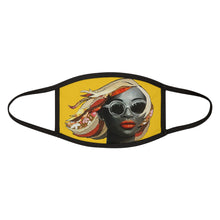 Load image into Gallery viewer, Charlotte Yellow Diva  Mixed-Fabric Face Mask
