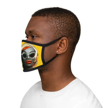 Load image into Gallery viewer, Charlotte Yellow Diva  Mixed-Fabric Face Mask
