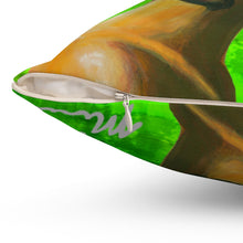 Load image into Gallery viewer, Pink and Green 1 - Square Pillow
