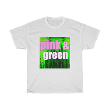 Load image into Gallery viewer, Pink and Green Abst ract T-shirt

