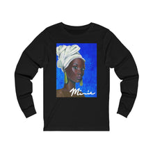 Load image into Gallery viewer, Blue and White  Unisex Jersey Long Sleeve Tee
