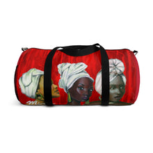 Load image into Gallery viewer, Red and White Sisterhood Duffel Bag
