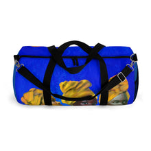 Load image into Gallery viewer, Blue and Gold Sisterhood Duffel Bag
