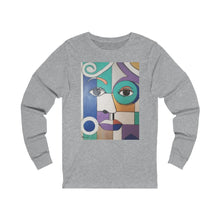 Load image into Gallery viewer, Lady Blue Unisex Jersey Long Sleeve Tee
